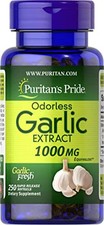 Puritan's Pride Premium Odorless Garlic Fresh 10mg, 250 Softgels picture