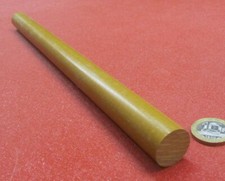 PTFE Rulon J, Round Rod, Gold Tint, 3/4