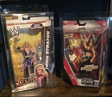 WWE Mattel Signed Figures Trish Stratus & Lita JSA COA. Autographed. picture