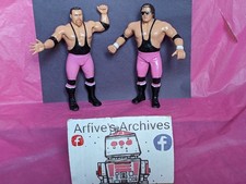 Vintage LJN Wrestling Superstars THE HART FOUNDATION Bret Hart Jim Neidhart 1987 picture