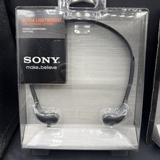 Sony MDR-W08L Headband Wired Headphones - Black - BRAND NEW picture