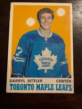 1970-71 Darryl Sittler O-Pee-Chee rookie hockey card  - #218 - Maple Leafs picture