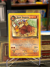 WOTC Dark Dugtrio Team Rocket Rare Regular Unlimited 23/82 HP 50 English 2000 picture