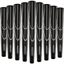 JumboMax Tour Series Swing Golf Grips Black & Silver Choose Size Quantity picture