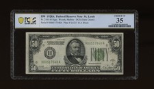 DBR 1928-A $50 DGS FRN St. Louis Fr. 2101-Hdgs PCGS-B 35 Serial H00517548A picture