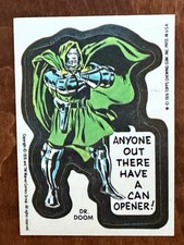 Vtg 1976 Topps Marvel Super-Heroes Sticker  Dr. Doom - Excellent Clean Cond. picture