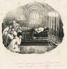 RARE 1823 William the Conqueror Back After Death PRINT by Theodore Gericault picture