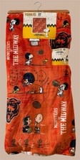 Peanuts NFL Chicago Bears Snoopy Plush Throw Blanket Orange 60x70 NWT /  HTF picture