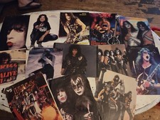 Lot Of  12 KISS Hit Parader Magazine 8x11 Posters picture