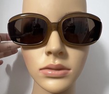 Vintage 1998 Calvin Klein The Avenger Oval Acetate Frame Amber 721S Sunglasses picture
