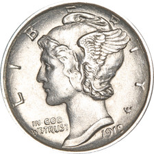 1918-D Mercury Dime picture