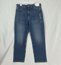 Aeropostale Mom Jean Stretch Size 14 Medium Light Wash Brand New picture