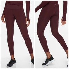 Athleta Challenge 7/8 Tight Leggings Womens Large Pants Yoga Maroon Running Gym picture