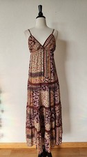 New Anthro Maxi Dress Size Small Floral Mauve Coquette Garden Crochet picture