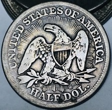 1853 Seated Liberty Half Dollar 50C ARROWS RAYS 90% Silver US Coin CC30527 picture