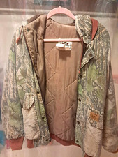 Vintage Duxbak Realtree Men’s XL Regular Insulated Camo Hooded Hunting Jacket picture
