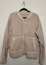 Athleta Womens Farallon Semi Fitted Jacket Size XL Brown Full Zip Lightweight picture