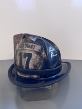 Kurt Russell Signed Backdraft McCaffrey Fire Helmet Vintage Cairns Official Pix picture