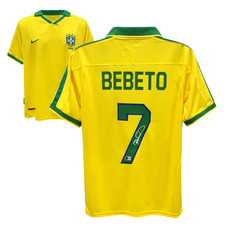 Bebeto Signed Brazil FC Soccer Jersey #7 with Beckett COA picture