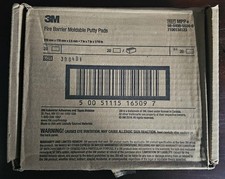 3M Fire Barrier Moldable Putty Pads new in box 7x7x1/10in. picture