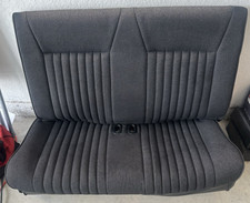 87-93 Ford Mustang Convertible Black Rear Seat TWEED CLOTH SEATS NICE OEM picture