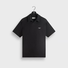 2025 Kith Micro Waffle Drew Polo Medium , Black picture