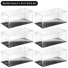 6PCS Display Case Storage Organizer Box with Base For 1/18 Diecast Model Cars picture