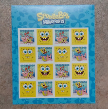 Forever Stamp SpongeBob SquarePants USPS Sheet 16 Stamps 2025 Mint Never Hinged. picture