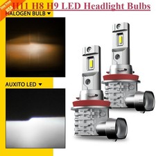 AUXITO H11 LED Headlight Kit Low Beam Bulbs Super Bright 6500K White 360000LM M4 picture