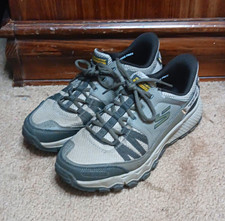 SKECHERS Wide Fit Trail Athletic Hiking Shoes Gray/Black Men's US 9.5 237634W picture