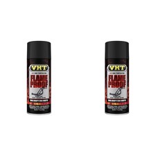 VHT SP102-2 PACK FLAT BLACK High Temperature Flame Proof Header Paint - 11 oz picture