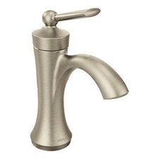 MOEN Wynford 4500BN Single Hole Single-Handle High-Arc Bathroom Faucet in picture