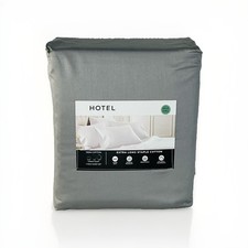 Hotel Signature Sateen 800TC 100% Cotton 7pc Sheet Set SPLIT KING Grey picture