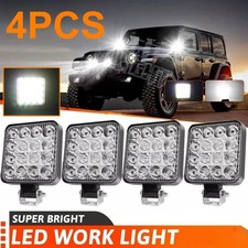 12V 4PCS Square LED Light Work Pods Spot Lights For Truck Off Road 4X4 Tractor picture