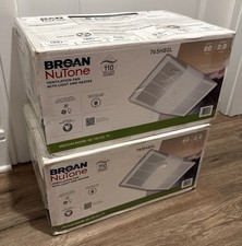 Broan-NuTone 765H80L 80 CFM Bathroom Fan w/Light & 1300W Heater - NEW  (2-pack) picture