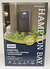 Hampton Bay Low Voltage 200W Digital Landscape Light Lighting Transformer Black picture