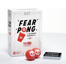 Fear Pong Hasbro Cut Games includes Balls & 60 spill proof coasters, Beer Pong. picture