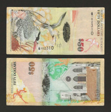 BERMUDA $50 Dollars 2009, P-61a ONION PREFIX, Original Circulated, Rare. picture