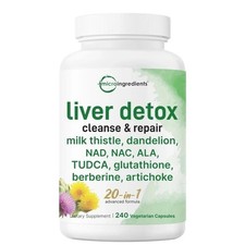 Liver Detox 240 Caps – 20-in-1 Advanced Complex for Cleanse & Repair picture
