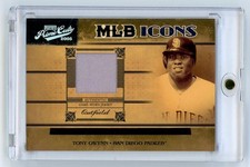 2005 Donruss Playoff Prime Cuts MLB Icons Tony Gwynn Game Used Jersey /50 HOF picture