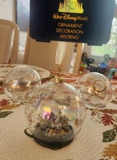 Disney World WDW 50th Anniversary, Mickey Icon, 4 Parks Glass Ornament picture