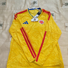 adidas Colombia National Team Soccer Jersey Yellow/Red/Blue Men’s XL LS picture