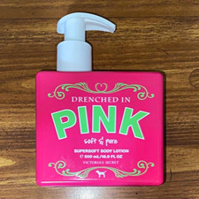 Vtg Victoria's Secret Drenched in PINK Soft & Pure Supersoft Body Lotion 16.9oz picture