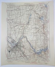Schenectady NY Topography Map, Clifton Park, Niskayuna, Glenville, Mohawk River picture