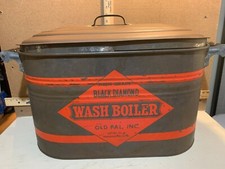 Antique High Grade Black Diamond Wash Boiler picture