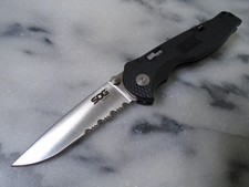 SOG Flash I Assisted Open Pocket Knife Slide Lock Folder 56-57 Aus-8 SOG-FSA-97 picture