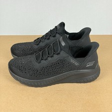 Skechers Bobs Slip-Ins Sport Chaos Daily Glitz Athletic Shoes Womens 7 Black picture