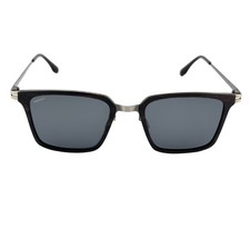 Monttuck - Gun Grey Drift Polarized Sunglasses - Metal Wood Luxury picture