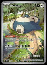 Snorlax SVP 051 SV Scarlet & Violet Black Star Promo Holo Pokemon Card - NM picture