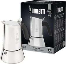 Bialetti Venus 4 Cup Stainless Steel Moka Pot Espresso Coffee Maker Induction picture